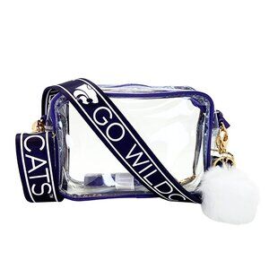 KANSAS STATE - Licensed -Go Wildcats | Game Day | Clear Purse | Adjustable Strap